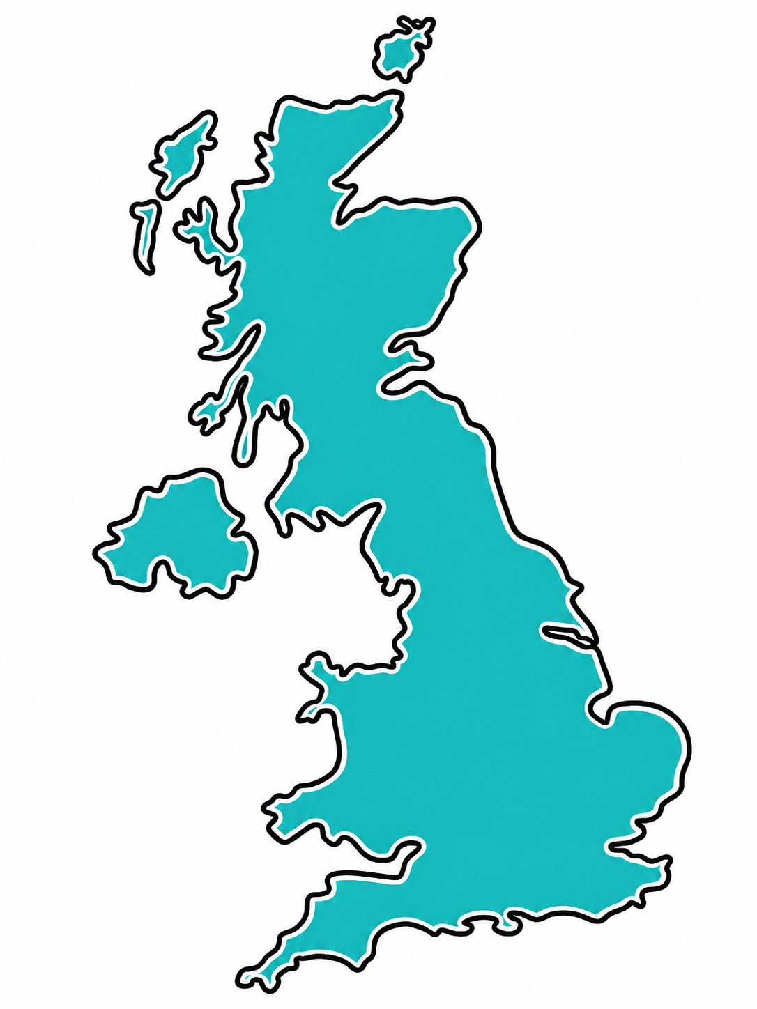 Map showing website coverage across the UK